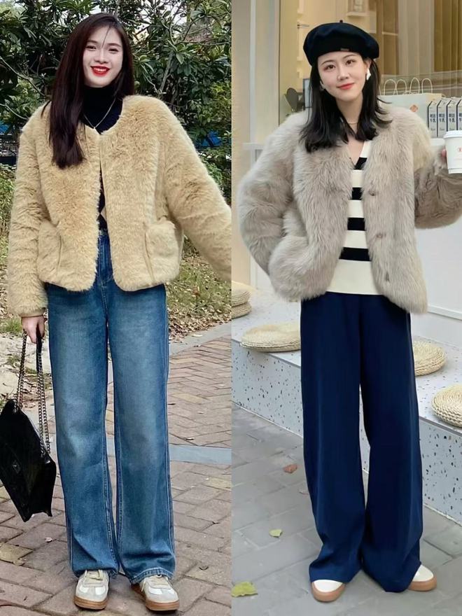 街的“皮草+运动鞋”却个个洋气又好看j9九游会登录上海女生是真会穿！满大(图10)